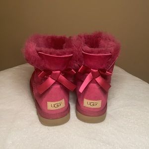 UGG PINK MINI BAILEY BOW BOOT